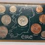 Ireland 1966 Uncirculated Coin Set in Plastic Holder Includind Silver 1966 10 Shillings Image 2