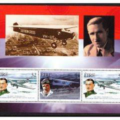 1998 Ireland Pioneers of Irish Aviation Commemorative Stamps Booklet Pane Mint Never Hinged (MNH). Hibernian HP102