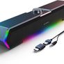 G11 PC Speakers for Desktop, Touch Lights Computer Speakers with Surge Clear Sound, USB C/USB Powered for Computer Desktop PC Laptop Monitor Image 2