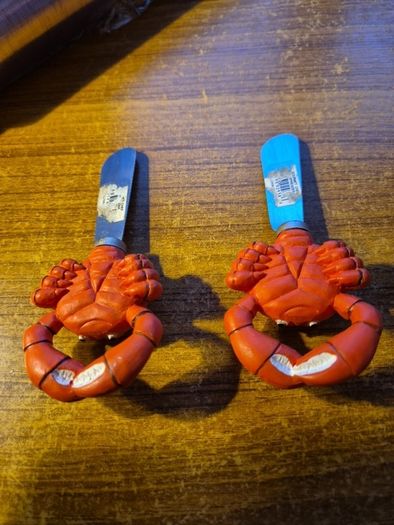 Vintage Le Gourmet Chef Crab Dish & Butter Spreader x 2