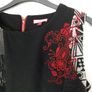 JOE BROWNS Quirky Wool Blend Pinafore Dress Patchwork UK 12 Black Red Retro A Image 5
