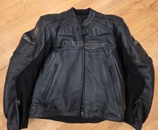 Wolf Titanium Leather Jacket