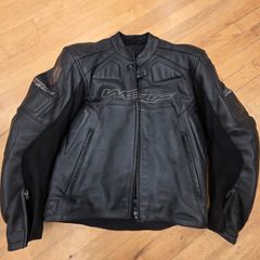 Wolf Titanium Leather Jacket