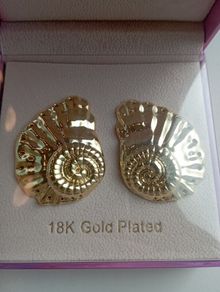 18K Gold-Plated Shell Earrings by MeMe London