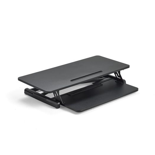 Hydraulic sitting/standing desk