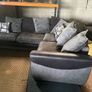 black/grey corner sofa couch Image 4