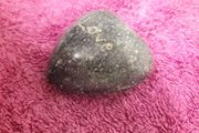 HEART - Stone - Engraved with the Word 'Love'
