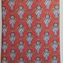 Hermes Paris Silk Tie Red Blue Chain Print Made In France Luxury Designer Image 4