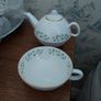 Vintage Royal Tara Trellis Shamrock One Person Teapot and Cup Image 3