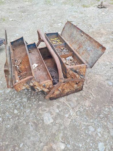 Antique Metal Tool Box
