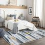 Area Rugs Traditional Rugs Living Room Fluffy Bedroom Rug Striped Design Living Room Rugs Large Modern Rugs for Living Room Soft Area Rug Short Pile Carpets MULTIPLE SIZES AVAILABLE (FREE SHIPPING) Image 7