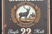 Glenfiddich, single malt, vintage style metal sign .