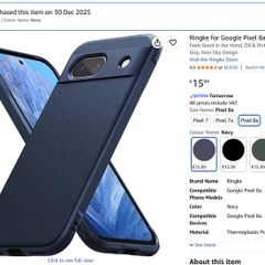 Pixel 8a Navy Phone Case