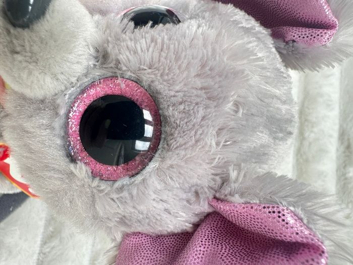 TY Beanie Boos Squeaker the mouse with cheese plush approx. 15cm Used Please see photos