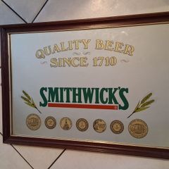 Large Smithwicks 1980s original Pub Mirror