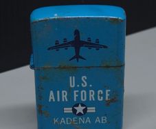 Vintage U.S. Air Force Kadena AB Petrol Lighter  Okinawa Military Collectible