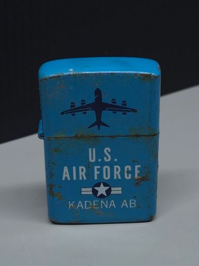 Vintage U.S. Air Force Kadena AB Petrol Lighter  Okinawa Military Collectible