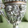 Victorian Neoclassical  Urn / Chalice With Cherub & Scroll Decoration - 8,5" High Image 3