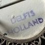 Delft vintage silver brooch Image 6