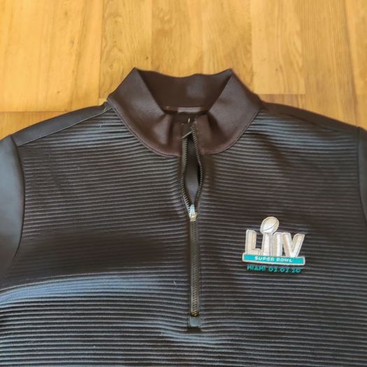 Super Bowl LIV (54) Antigua black quarter-zip