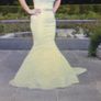 ivory satin wedding dress Image 6