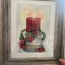 Watercolour candle painting Image 2
