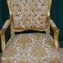 Pair of Rococo-Style Giltwood Armchairs Image 4