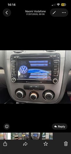 VW golf cd player