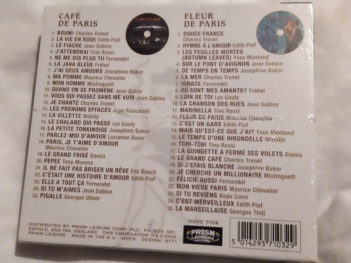 Brand New Cafe De Paris double Cd