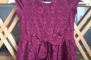 Dress girls burgundy size 6 years