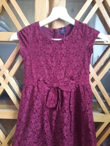 Dress girls burgundy size 6 years