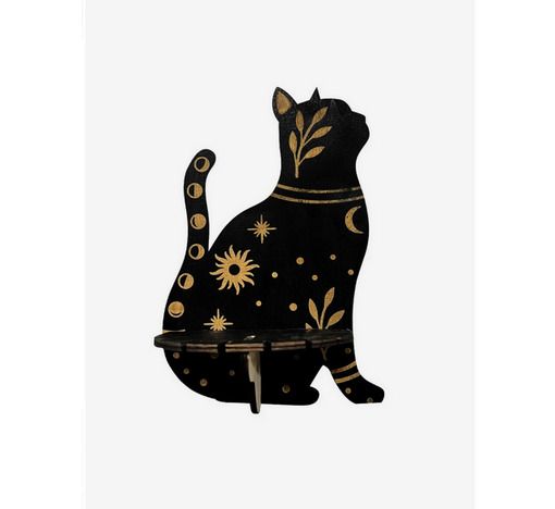 Excellent not only for Halloween - Wizard Cat Ornament - great indoors & outdoors