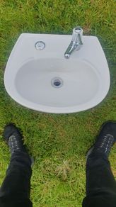 Bathroom sink and tap