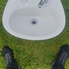 Bathroom sink and tap