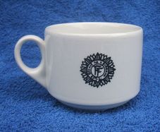 Irish Army (Oglaigh na hEireann) - an ex-army cup made by Carrigaline Pottery of County Cork
