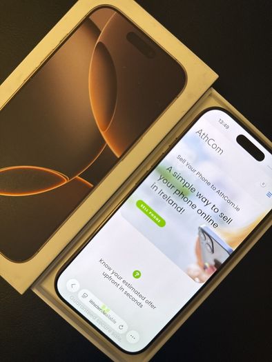iphone16 Pro, 128GB, Desert Titanium, 97% battery, Unlocked
