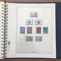 1951-1980s United Nations Stamp Collection Mint Never Hinged (MNH) in Lindner Pages housed in album (60 images showing contents)
