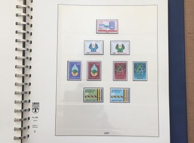1951-1980s United Nations Stamp Collection Mint Never Hinged (MNH) in Lindner Pages housed in album (60 images showing contents)