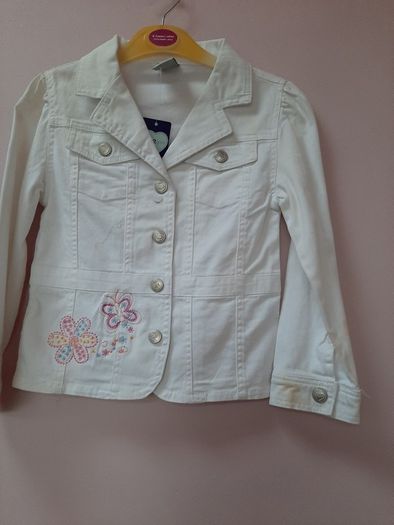 New white cotton jacket tag attached