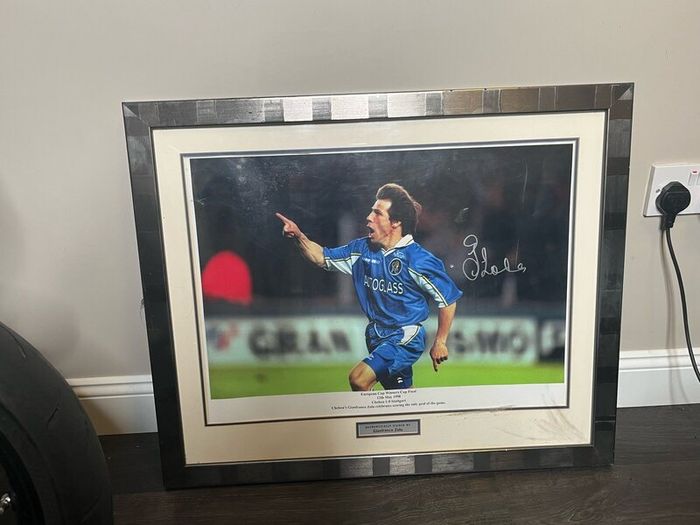 Signed Gianfranco Zola Picture Frame