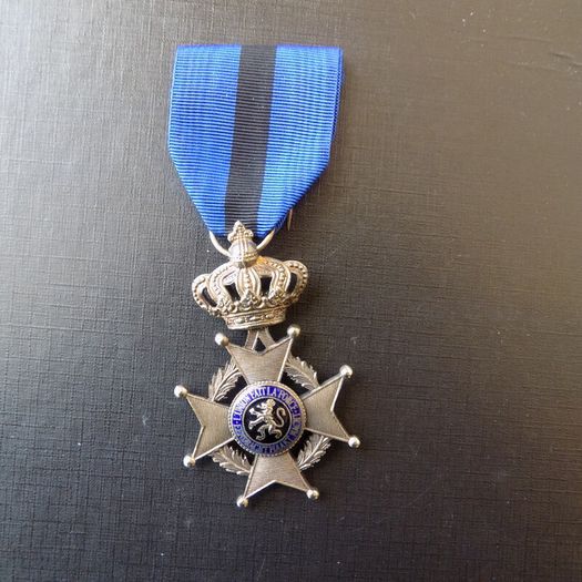 Silver.Belgium 1900.Order Of Leopold 11.Knights Cross.