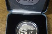 Ireland 15 euro silver proof coin 2011. Salmon