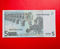 European Union   FRANCE  ( U ) 5 Euro. 2002. ( JCT )PLATE Code  LO23  SCARCE ( Uncirculated )