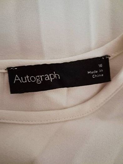 Autograph pleated batwing top
