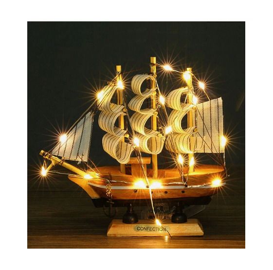 Vintage Style Marine Decoration with lights - great gift