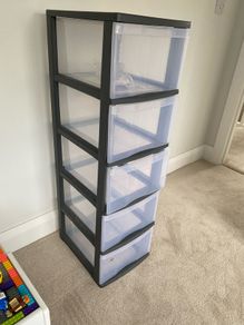 5 drawer storage tower