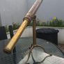 Antique Brass and leather Telescope with stand Image 10