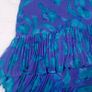 Tricoville Vintage Purple Blue Floral Tiered Ruffle Midi Dress 10UK/38EU Image 2
