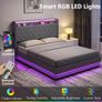 King Bed Frame with Headboard Image 6