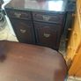 Solid furniture table , chairs , display case & side unit Image 3
